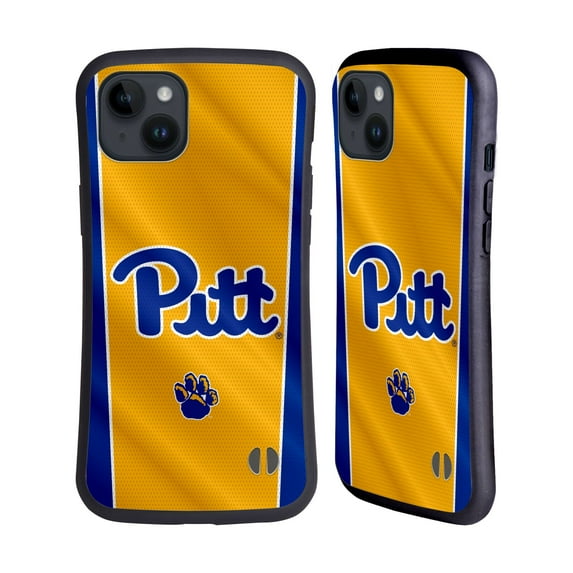 Head Case Designs Officially Licensed University Of Pittsburgh University Of Pittsburgh Banner Hybrid Case Compatible with Apple iPhone 15 Plus