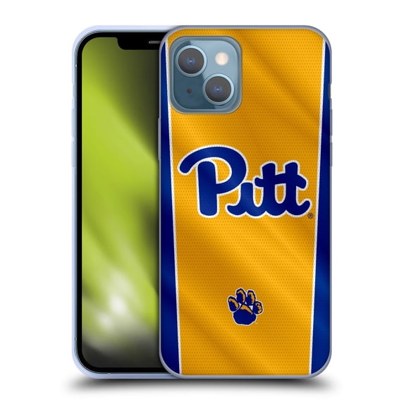 Head Case Designs Officially Licensed University Of Pittsburgh University Of Pittsburgh Banner Soft Gel Case Compatible with Apple iPhone 13