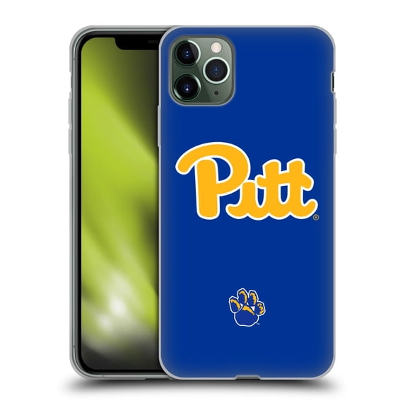 Head Case Designs Officially Licensed University Of Pittsburgh University Of Pittsburgh Plain Soft Gel Case Compatible with Apple iPhone 11 Pro Max