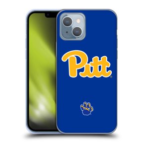 Head Case Designs Officially Licensed University Of Pittsburgh University Of Pittsburgh Plain Soft Gel Case Compatible with Apple iPhone 14