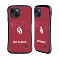thumbnail image 1 of Head Case Designs Officially Licensed University of Oklahoma OU The University of Oklahoma Campus Logotype Hybrid Case Compatible with Apple iPhone 15, 1 of 7