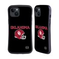 thumbnail image 1 of Head Case Designs Officially Licensed University of Oklahoma OU The University of Oklahoma Helmet Logotype Hybrid Case Compatible with Apple iPhone 15 Plus, 1 of 7