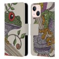 thumbnail image 1 of Head Case Designs Officially Licensed Valentina Animals And Floral Phileus Frog Leather Book Wallet Case Cover Compatible with Apple iPhone 13 Mini, 1 of 6