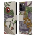 thumbnail image 1 of Head Case Designs Officially Licensed Valentina Animals And Floral Phileus Frog Leather Book Wallet Case Cover Compatible with Apple iPhone 15 Pro, 1 of 6