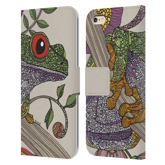 Head Case Designs Officially Licensed Valentina Animals And Floral Phileus Frog Leather Book Wallet Case Cover Compatible with Apple iPhone 6 Plus / iPhone 6s Plus