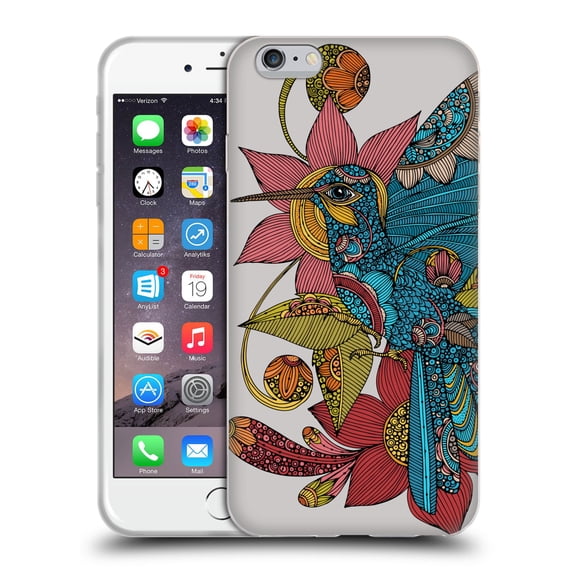 Head Case Designs Officially Licensed Valentina Birds Hummingbird Soft Gel Case Compatible with Apple iPhone 6 Plus / iPhone 6s Plus