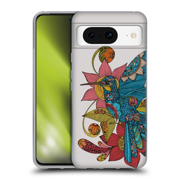 Head Case Designs Officially Licensed Valentina Birds Hummingbird Soft Gel Case Compatible with Google Pixel 8