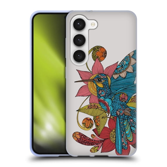 Head Case Designs Officially Licensed Valentina Birds Hummingbird Soft Gel Case Compatible with Samsung Galaxy S23 5G