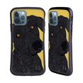 thumbnail image 1 of Head Case Designs Officially Licensed Valentina Dogs Black Labrador Hybrid Case Compatible with Apple iPhone 12 / iPhone 12 Pro, 1 of 7