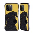 thumbnail image 1 of Head Case Designs Officially Licensed Valentina Dogs Black Labrador Hybrid Case Compatible with Apple iPhone 15 Pro Max, 1 of 7