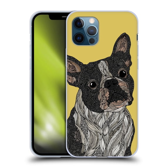 Head Case Designs Officially Licensed Valentina Dogs French Bulldog Soft Gel Case Compatible with Apple iPhone 12 / iPhone 12 Pro