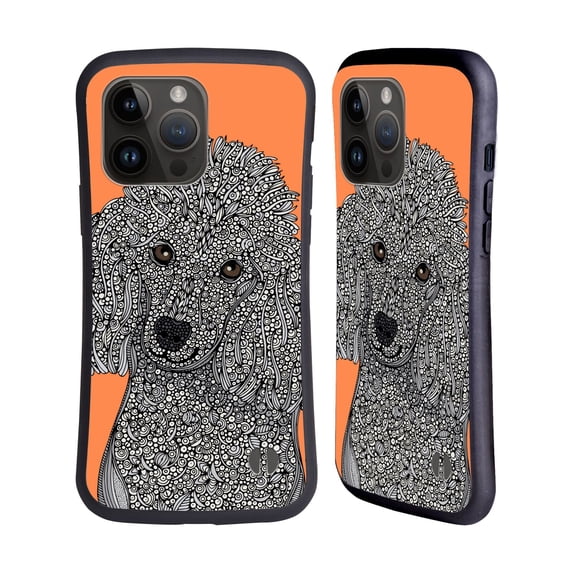 Head Case Designs Officially Licensed Valentina Dogs Poodle Hybrid Case Compatible with Apple iPhone 15 Pro Max