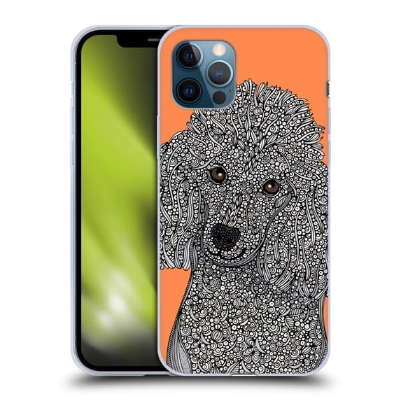 Head Case Designs Officially Licensed Valentina Dogs Poodle Soft Gel Case Compatible with Apple iPhone 12 / iPhone 12 Pro