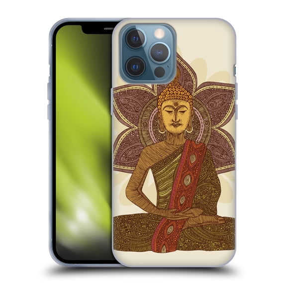 Head Case Designs Officially Licensed Valentina Symbols Illustration Sitting Buddha Soft Gel Case Compatible with Apple iPhone 13 Pro Max
