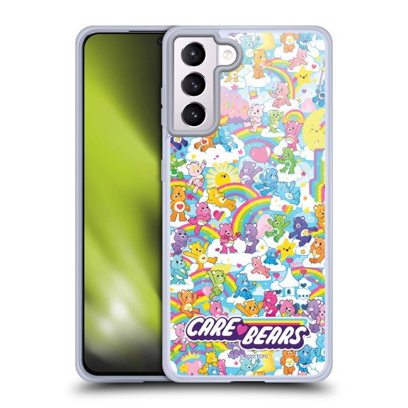 Head Case Designs Care Bears 40th Anniversary Rainbow Soft Gel Case for Samsung Galaxy S21+ 5G