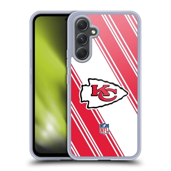 Head Case Designs NFL Kansas City Chiefs Artwork Stripes Soft Gel Case for Samsung Galaxy A54 5G