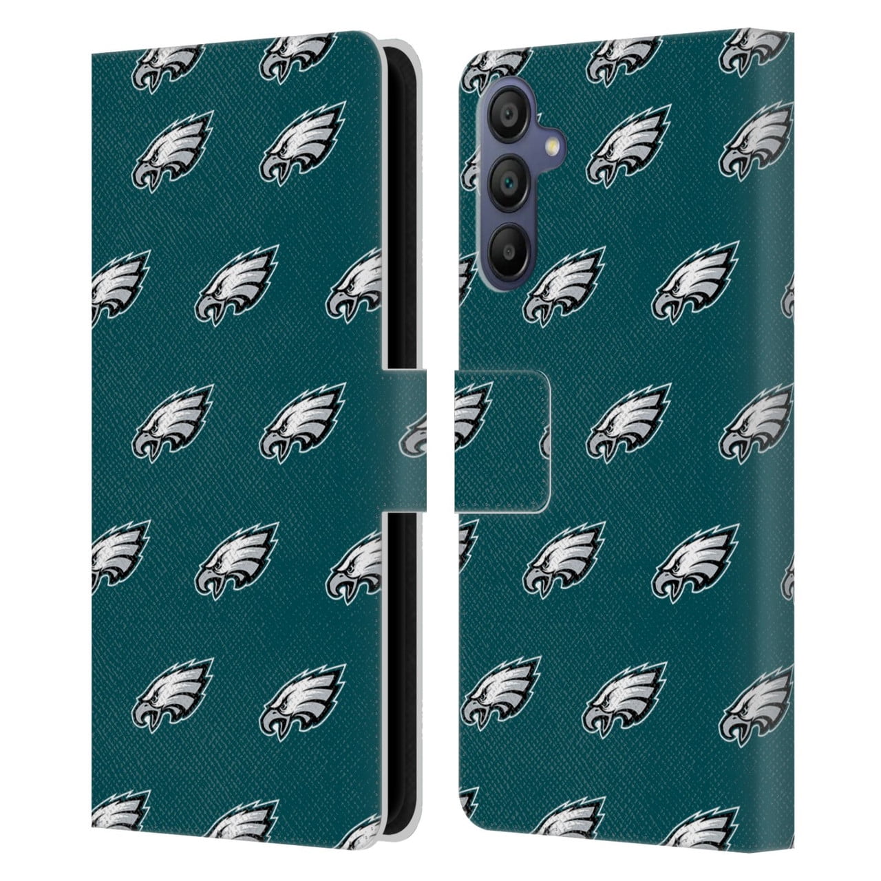 Head Case Designs NFL Philadelphia Eagles Artwork Patterns Leather Book Wallet Case Cover For Samsung Galaxy A15