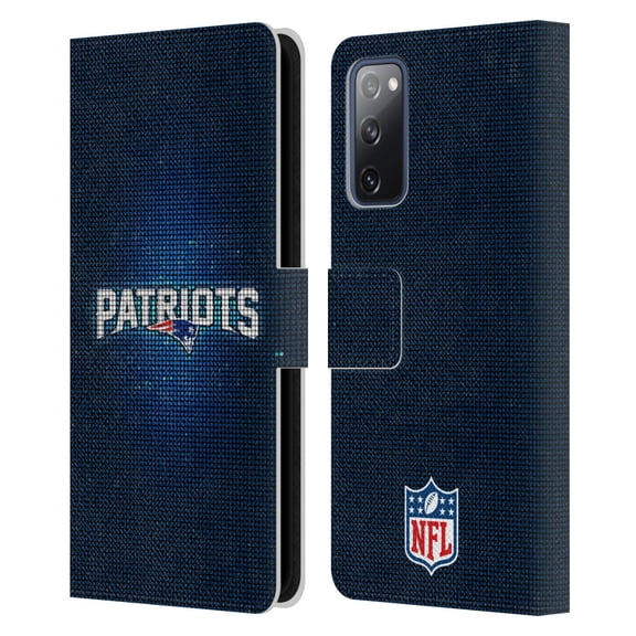 Head Case Designs NFL New England Patriots Artwork LED Leather Book Wallet Case Cover For Samsung Galaxy S20 FE / 5G