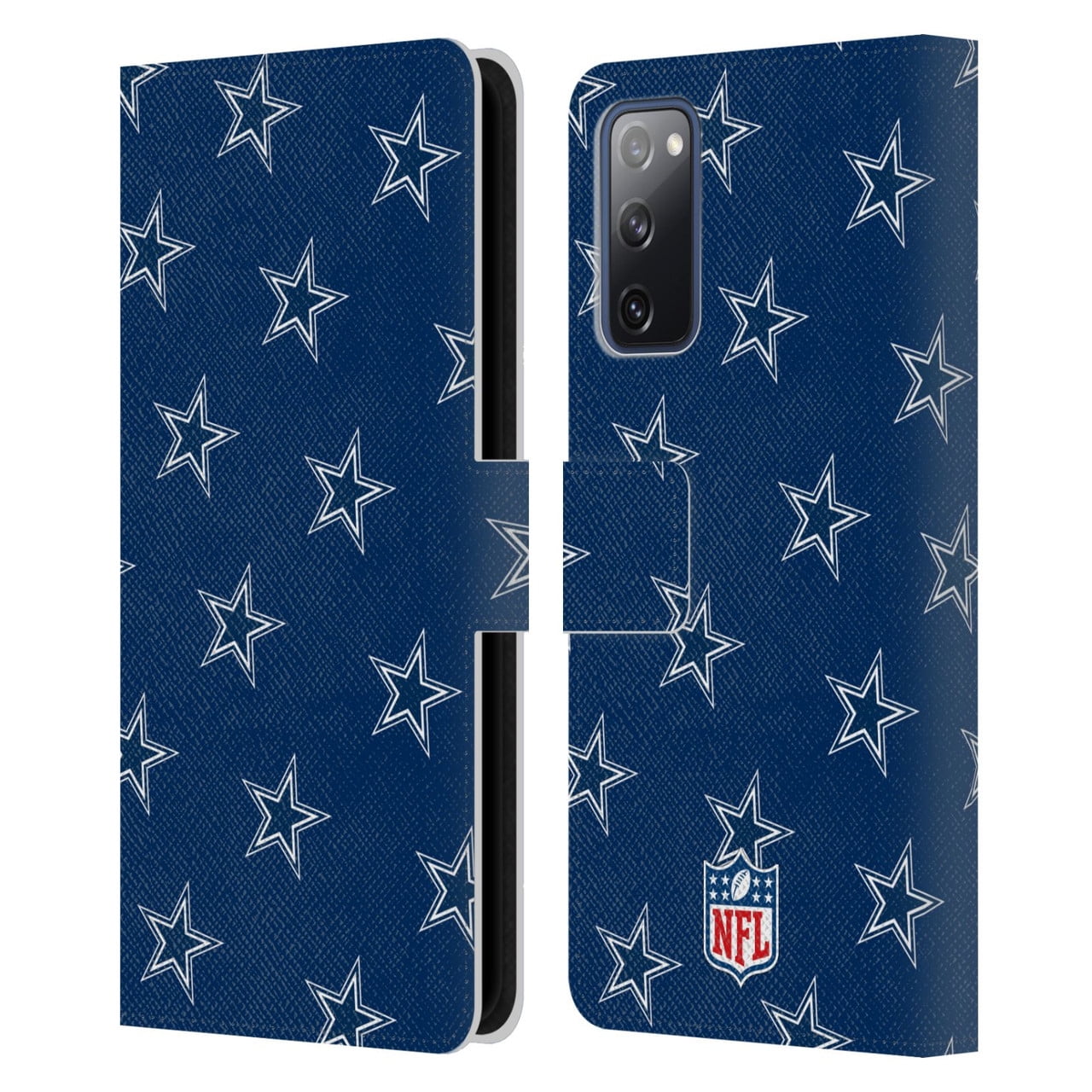 Head Case Designs NFL Dallas Cowboys Artwork Patterns Leather Book Wallet Case Cover For Samsung Galaxy S20 FE / 5G