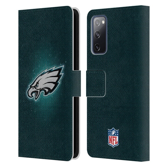 Head Case Designs NFL Philadelphia Eagles Artwork LED Leather Book Wallet Case Cover For Samsung Galaxy S20 FE / 5G