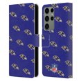 thumbnail image 1 of Head Case Designs NFL Baltimore Ravens Artwork Patterns Leather Book Wallet Case Cover For Samsung Galaxy S23 Ultra 5G, 1 of 6