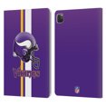 thumbnail image 1 of Head Case Designs NFL Minnesota Vikings Logo Helmet Leather Book Wallet Case Cover For Apple iPad Pro 11 2020 / 2021 / 2022, 1 of 6