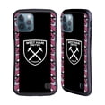 thumbnail image 1 of Head Case Designs Officially Licensed West Ham United FC 2022/23 Crest Kit Away Hybrid Case Compatible with Apple iPhone 12 / iPhone 12 Pro, 1 of 7