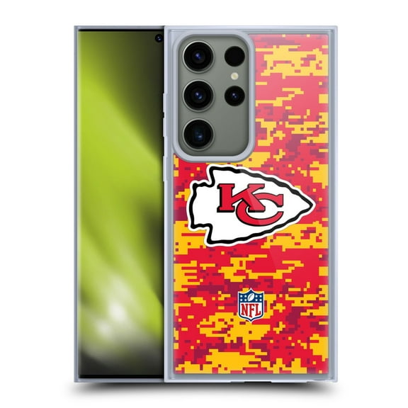 Head Case Designs NFL Kansas City Chiefs Graphics Digital Camouflage Soft Gel Case for Samsung Galaxy S23 Ultra 5G