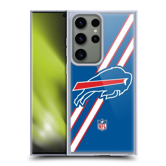 Head Case Designs NFL Buffalo Bills Logo Stripes Soft Gel Case for Samsung Galaxy S23 Ultra 5G