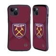 thumbnail image 1 of Head Case Designs Officially Licensed West Ham United FC Crest Gradient Hybrid Case Compatible with Apple iPhone 15 Plus, 1 of 7