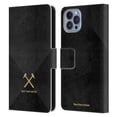 thumbnail image 1 of Head Case Designs Officially Licensed West Ham United FC Hammer Marque Kit Black & Gold Leather Book Wallet Case Cover Compatible with Apple iPhone 14, 1 of 6