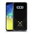thumbnail image 1 of Head Case Designs Officially Licensed West Ham United FC Hammer Marque Kit Black & Gold Soft Gel Case Compatible with Samsung Galaxy S10e, 1 of 7
