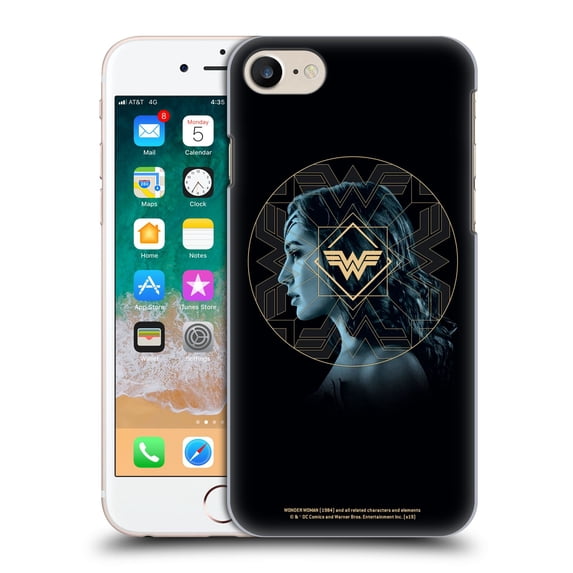 Head Case Designs Officially Licensed Wonder Woman 1984 Logo Art Gold Portrait Hard Back Case Compatible with Apple iPhone 7 / 8 / SE 2020 & 2022