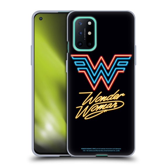 Head Case Designs Officially Licensed Wonder Woman 1984 Logo Art Neon Soft Gel Case Compatible with OnePlus 8T 5G