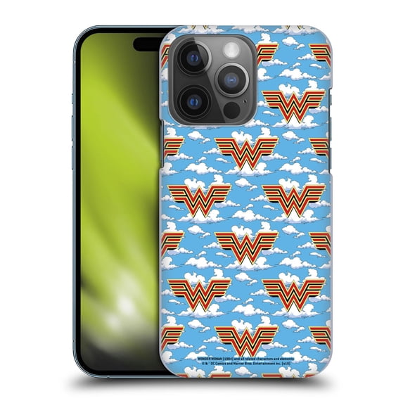 Head Case Designs Officially Licensed Wonder Woman 1984 Logo Art Retro Pattern 2 Hard Back Case Compatible with Apple iPhone 14 Pro