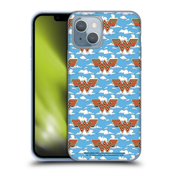 Head Case Designs Officially Licensed Wonder Woman 1984 Logo Art Retro Pattern 2 Soft Gel Case Compatible with Apple iPhone 14
