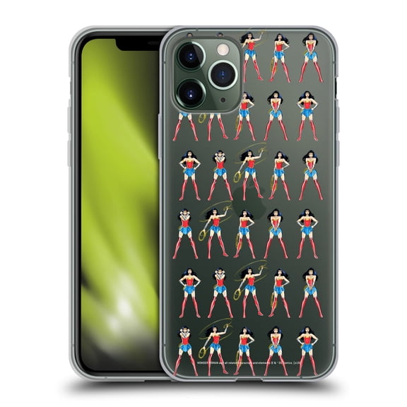 Head Case Designs Officially Licensed Wonder Woman DC Comics Character Art Pattern Soft Gel Case Compatible with Apple iPhone 11 Pro