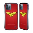 thumbnail image 1 of Head Case Designs Officially Licensed Wonder Woman DC Comics Logos Classic Hybrid Case Compatible with Apple iPhone 13 Pro Max, 1 of 7