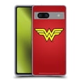 thumbnail image 1 of Head Case Designs Officially Licensed Wonder Woman DC Comics Logos Classic Soft Gel Case Compatible with Google Pixel 7a, 1 of 7