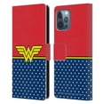 thumbnail image 1 of Head Case Designs Officially Licensed Wonder Woman DC Comics Logos Costume Leather Book Wallet Case Cover Compatible with Apple iPhone 12 Pro Max, 1 of 6