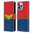thumbnail image 1 of Head Case Designs Officially Licensed Wonder Woman DC Comics Logos Costume Leather Book Wallet Case Cover Compatible with Apple iPhone 13 Pro Max, 1 of 6