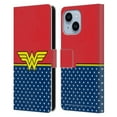 thumbnail image 1 of Head Case Designs Officially Licensed Wonder Woman DC Comics Logos Costume Leather Book Wallet Case Cover Compatible with Apple iPhone 14 Plus, 1 of 6