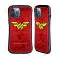 thumbnail image 1 of Head Case Designs Officially Licensed Wonder Woman DC Comics Logos Distressed Look Hybrid Case Compatible with Apple iPhone 12 Pro Max, 1 of 7