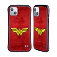 thumbnail image 1 of Head Case Designs Officially Licensed Wonder Woman DC Comics Logos Distressed Look Hybrid Case Compatible with Apple iPhone 14 Plus, 1 of 7
