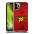 thumbnail image 1 of Head Case Designs Officially Licensed Wonder Woman DC Comics Logos Distressed Look Soft Gel Case Compatible with Apple iPhone 11 Pro, 1 of 7