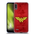 thumbnail image 1 of Head Case Designs Officially Licensed Wonder Woman DC Comics Logos Distressed Look Soft Gel Case Compatible with LG LG K22, 1 of 7