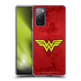 thumbnail image 1 of Head Case Designs Officially Licensed Wonder Woman DC Comics Logos Distressed Look Soft Gel Case Compatible with Samsung Galaxy S20 FE / 5G, 1 of 7