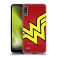 thumbnail image 1 of Head Case Designs Officially Licensed Wonder Woman DC Comics Logos Oversized Soft Gel Case Compatible with LG LG K22, 1 of 7