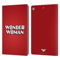 thumbnail image 1 of Head Case Designs Officially Licensed Wonder Woman DC Comics Logos Text Leather Book Wallet Case Cover Compatible with Apple iPad 10.2 2019/2020/2021, 1 of 6