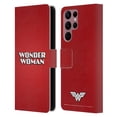 thumbnail image 1 of Head Case Designs Officially Licensed Wonder Woman DC Comics Logos Text Leather Book Wallet Case Cover Compatible with Samsung Galaxy S22 Ultra 5G, 1 of 6